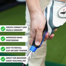 Golf Grip Trainer – Perfect Your Swing, Hand Position & Grip Posture With Essential Training Aids.Ideal Golf Gifts! - Màu cam - 1 chiếc - Xem 4