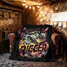 1PC 3D Monster Jam Monster Truck Cartoon Blanket, Edgy Gift For Motorsports Fans, Themed Man Cave Decor, Retro Sci-Fi Party Accent & Race Day Souvenir,Soft Throw Blanket For Home Bedroom Bed Sofa Picnic Travel Office Cover Blanket, Multiple Sizes 50x60 To 60x80 Inches - Nhiều màu 34 - Xem 2