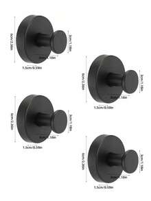 1个不锈钢吸盘浴室挂钩，多功能门后挂钩，粘性墙钩，创意免钻孔小挂钩 - 彩色 - 查看 17
