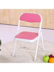 Silla Plegable Infantil Portátil con Respaldo y Asiento Acolchado, Silla Resistente y Compacta para Niños, Ideal para Casa, Escuela, Fiestas y Actividades - Rosa - Ver 11