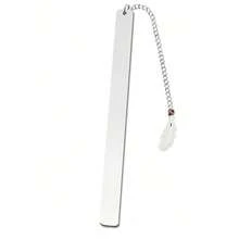 1 pieza Marcapáginas de acero inoxidable personalizado, con letras personalizables y diseño de inspiración, adecuado para regalos de cumpleaños o fiestas para hermanas, hijas y amigas, marcapáginas exquisito - Blanco - Ver 12