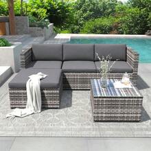 Outdoor Table & Chair Sets - Grey - View 3