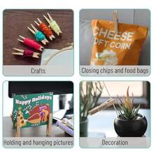 40pcs Wooden Clothespins, Approx. 7.2cm/2.8 Inches Long - Multicolor - View 11