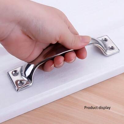 10pcs Stainless Steel Bowknot Handles, Luggage Box Cabinet Drawer Wooden Door Handles, Vintage Minimalist Style, Hollow Door Window Hardware Accessories