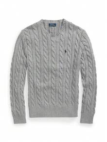Polo Ralph Lauren Classic Fit Crewneck Sweatshirt | Soft Cotton Long-Sleeve Pullover, Unisex Casual Style Every Day Item Wardrobe Essential - 灰色 - 查看 1