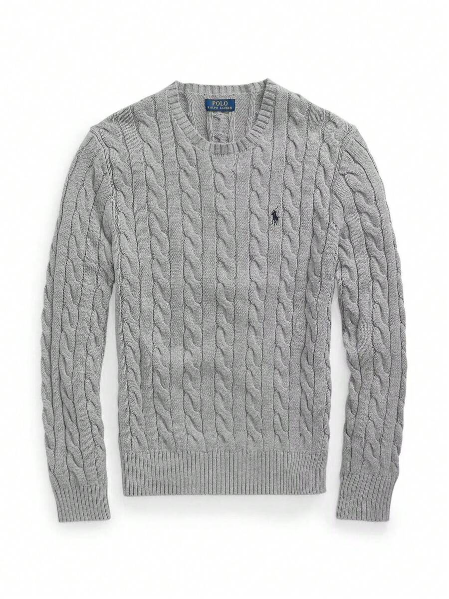 Polo Ralph Lauren Classic Fit Crewneck Sweatshirt | Soft Cotton Long-Sleeve Pullover, Unisex Casual Style Every Day Item Wardrobe Essential - 灰色 - 查看 1