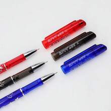 Bộ 60 bút bi xóa được, bút gel ma thuật 0.5mm, cán bút có thể giặt được - Màu xanh dương, đỏ và đen, kẹp nhựa, tay cầm tiện dụng, lý tưởng cho văn phòng phẩm và học sinh chuẩn bị năm học mới. - Bộ - Xem 7