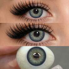 1 Pair Green Contact Eyewear, 14.5mm Natural Soft Disposable Contacts, Suitable For Halloween Costume Play - Green - View 5