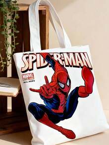 Túi Tote Marvel - Túi tote vải canvas chất lượng cao, dung tích lớn, thiết kế hình em bé hoạt hình dễ thương, phù hợp làm cặp sách học sinh, túi đeo vai, túi xách đi mua sắm, túi mua sắm cho nam và nữ, túi tote hoạt hình và anime, túi vải canvas, túi đeo vai đơn, túi gấp gọn, túi vải in, với dung tích chứa đồ lớn. Thích hợp sử dụng cho sinh viên đại học. Phụ kiện du lịch, đồ trang trí tiệc sinh nhật, quà tặng cho người thân và bạn bè trong các bữa tiệc và họp mặt. - Xem 5