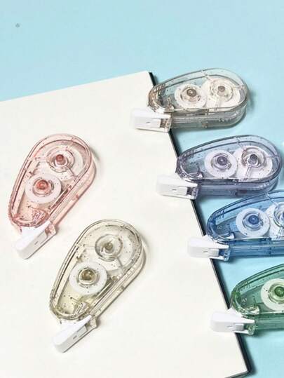 6卷装 Morandi 迷你可爱透明学生修正带