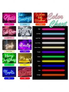 Biển đèn LED neon tùy chỉnh độ sáng, trang trí phòng với nhiều mức độ sáng, biển đèn LED neon cá nhân hóa - Nguồn USB, đèn trang trí tường có thể tùy chỉnh, lý tưởng để trang trí đám cưới, sinh nhật, Halloween, Giáng sinh, Ngày Valentine, tiệc tùng, Lễ Tạ ơn, phòng ngủ, phụ nữ, bé gái, đám cưới, sinh nhật, quán bar, phòng chơi game và quà tặng ngày lễ cho gia đình và bạn bè, hoàn hảo cho trang trí nhà cửa, phông nền đám cưới và màn trình diễn neon lễ hội, trang trí phòng thẩm mỹ. - Hồng - Xem 11