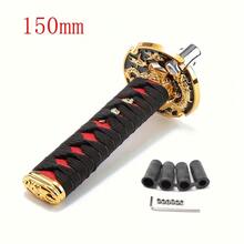 150mm/200mm JDM Samurai Sword Style Shift Knob - Universal Dust Cover Boot And Adapter, Fit For Most Manual Transmission Vehicles Like , Subaru, Etc. (Racing Style Shift Lever) - A - View 20