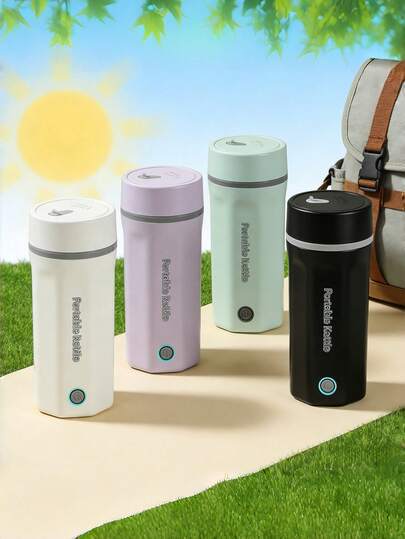 OCTAVO 500ml Hervidor eléctrico de viaje, hervidor de agua portátil y mini, ebullición rápida con apagado automático y protección contra ebullición en seco, adecuado para viajes, oficina y uso en hotel