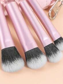 10pcs Classic Multi-Functional Makeup Brush Set, Makeup Tools, Makeup Brush Set, Makeup Brush Set, Makeup Brush Set, Complete Makeup Brushes, Makeup Brush Set, Complete Makeup Tools, Brush Set, Makeup Brush Set, Makeup Gift Set - Pink - View 5