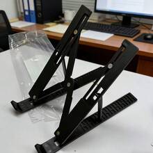 Babacom 可折叠通风笔记本电脑支架，8 档可调节，符合人体工程学设计，适用于 10-15.6 英寸 Air、Pro 及其他笔记本电脑 - 方形 - 查看 7