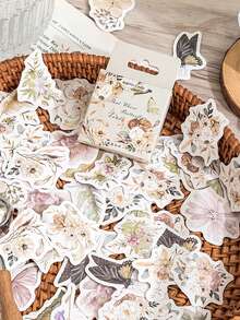 46 miếng/hộp Hình dán trang trí giấy tiêu đề hoa hồng cổ điển ngộ nghĩnh - Dùng cho sổ lưu niệm, nhãn dán, nhật ký, văn phòng phẩm, album, điện thoại, sổ tay, sổ kế hoạch - Phụ kiện trang trí hoa đẹp mắt cho sự thể hiện sáng tạo - Đồ dùng sổ lưu niệm - Hình dán ngộ nghĩnh - Kindle - Bộ - Xem 8
