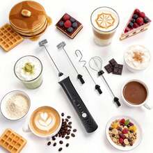 New Electric Milk Frother, Handheld Milk Foamer, Coffee Milk Frother, Milk Mixer - Multicolor - View 2
