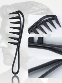 Hair Styling Texturizing Comb Set, Large Teeth Comb For Men's Pompadour, Slicked Back Hairstyle, Volumizing Root Lift, Travel Friendly - Multicolor - View 8