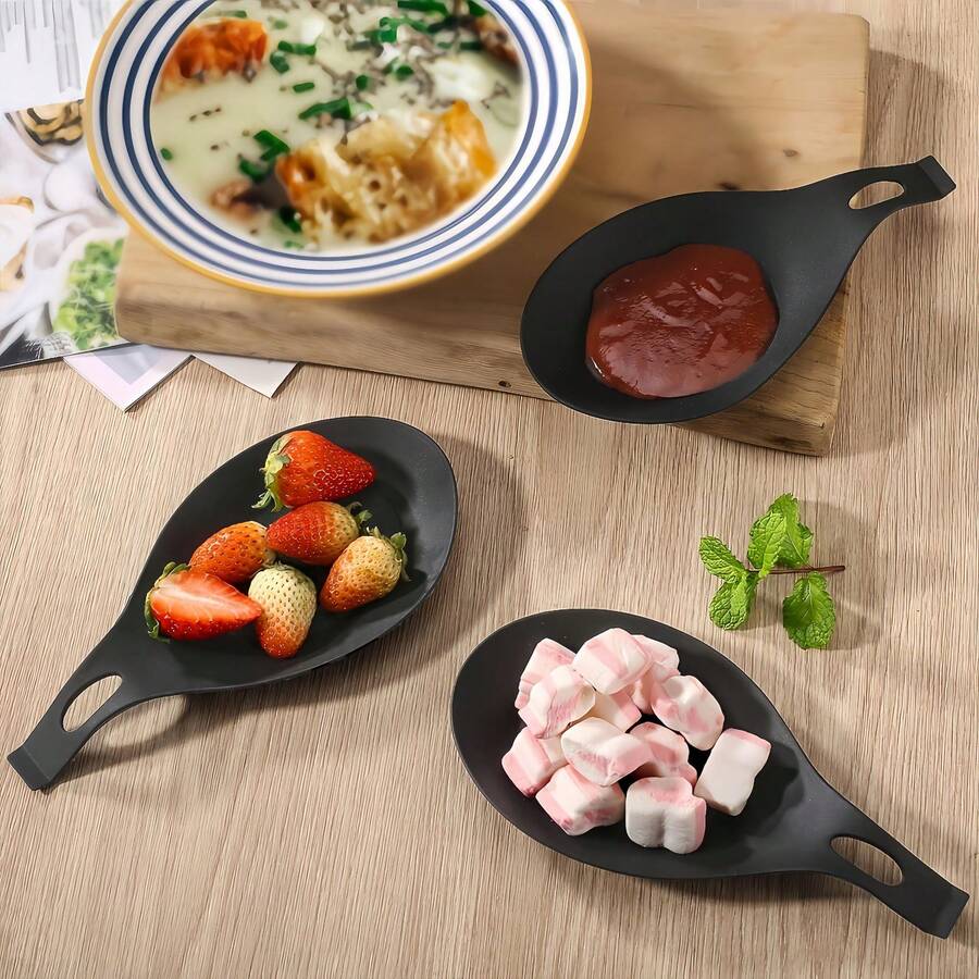 1pc/2pcs PP Spoon Rest, Soup Spoon Holder, Heat Insulation Mat, Kitchen Tool - Multicolor - View 1
