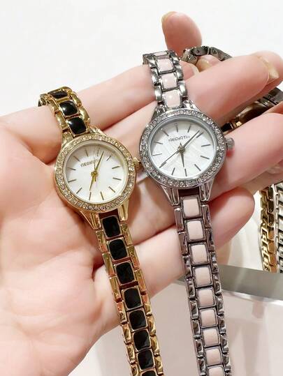 REBIRTH 1pc Women's Minimalist Luxury Versatile Quartz Movement Wristwatch, Suitable For Daily Wear