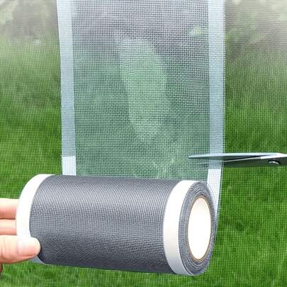 纱窗修补胶带，适用于门窗纱网修补，自粘式纱窗修补贴，易于粘贴，不防水 - 是修补破洞和撕裂的理想选择