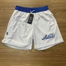 Summer American Jersey Shorts Double-Sided Mesh Basketball Shorts Men's Casual Knee Street Shorts Training Quick-Dry Half Pants - Màu Khaki - Xem 12