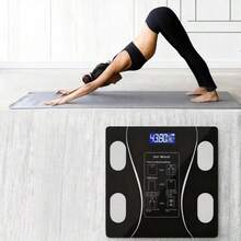 Home Weighing Scale With A LargeIC Scrcen, Highiy Acaurate And Nteligeont, On Essential Bectronic Scalefor Bathroms, Bedrooms Living Roms, Nd Gyms Suiable For Weight Management Fitnes Tacking, And As A Hoiday Gft - Black - View 6