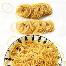 155/355/555pcs 25mm Diameter Rubber Bands, High Elastic Durable Rubber, Suitable For Home, Office, School Use - Yellow - View 7
