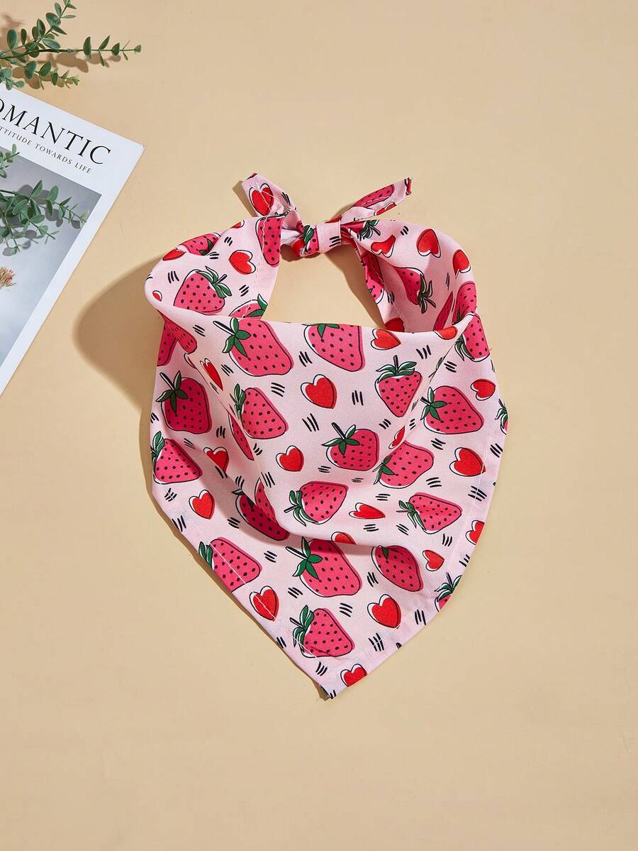 Cute & Sweet Pet Triangle Bib/Scarf, Suitable For Cats And Dogs