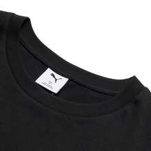 Puma Daily Commute Casual Wear Short Sleeve T-Shirt Men's ESS-METALLIC-No.1-Logo-Tee Comfortable Soft Training Sports Top 694448-01 - Black - View 3