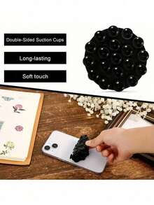 Giá đỡ điện thoại silicon hai mặt có giác hút, Octobuddy, thích hợp cho điện thoại nữ, ví, ví mini, hộp đựng thẻ, ví nhỏ, ví đựng thẻ, vật dụng cần thiết khi đi du lịch mùa hè. - Nhiều màu - Xem 3