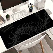 1 tấm lót chuột chơi game hình con rết phong cách Gothic tối màu - Tấm lót bàn lớn bằng cao su chống trượt với thiết kế gân, bề mặt polyester bền, phù hợp cho văn phòng và chơi game, món quà lý tưởng cho nam và nữ, tấm lót chuột để bàn, món quà hoàn hảo cho bạn bè - Nhiều màu - Xem 7