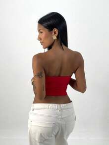 Women Tops - Red - View 3