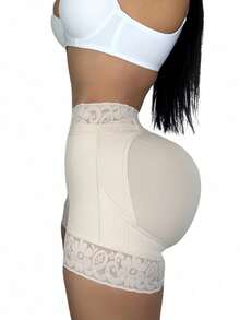 Faja Columbianas High Waist Long Lace Panel Shaping Briefs For Waist Trainer Abdominal Control Body Shaper - 彩色 - 查看 8
