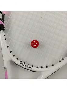 6pcs/12pcs Tennis Racket Shock Absorbers, Shock Pads, Tennis Accessories, Silicone Smiling Face Shock Absorbing Strips - Multicolor - View 6