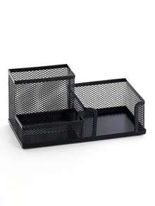 Giá để bút lưới kim loại màu đen, nhiều tầng, thích hợp cho văn phòng và gia đình, giải pháp lưu trữ trên bàn làm việc, có thể đựng bút bi, bút chì, văn phòng phẩm và các vật dụng nhỏ. - Nhiều màu - Xem 6