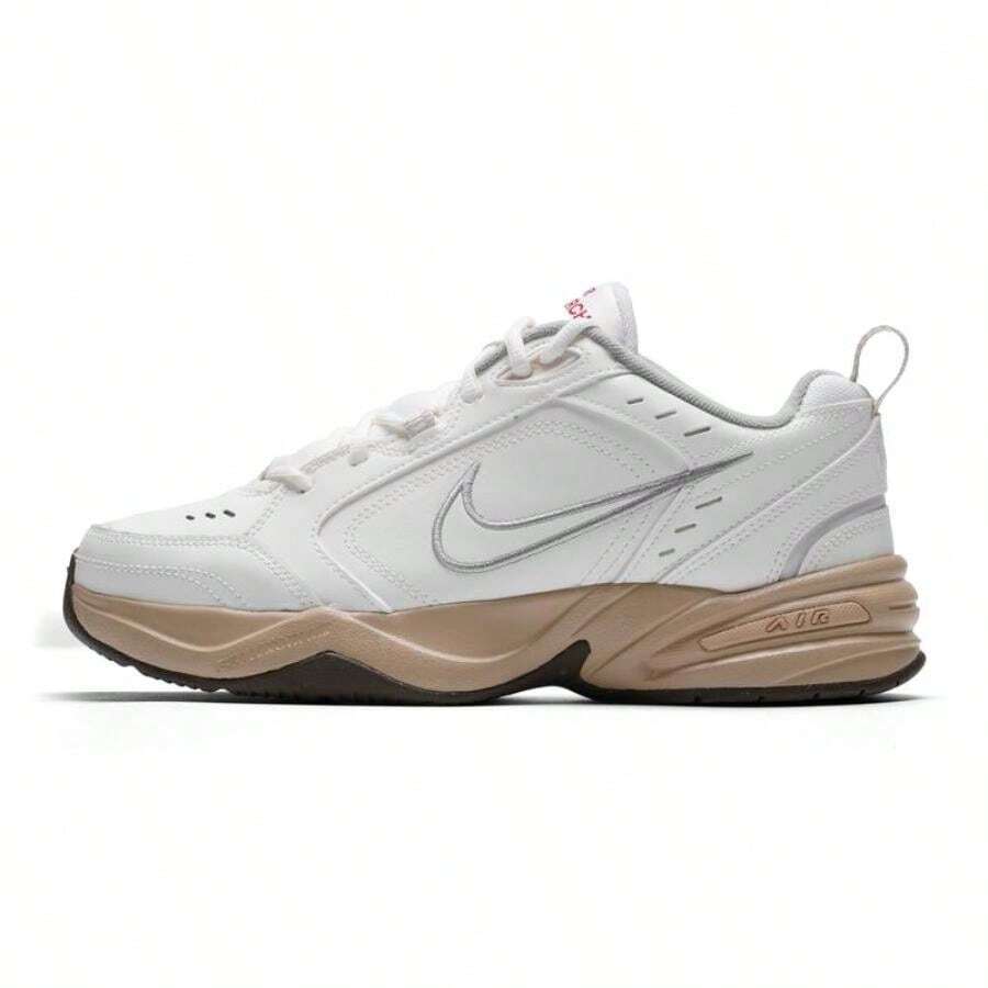 Nike 男子休閒鞋 春季日常輕便舒適訓練鞋 AIR MONARCH IV 戶外運動鞋 IQ9792-112 - 白色/卡其色 - 查看 1
