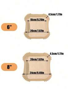 100pcs/50pcs Premium Air Fryer Disposable Paper Liners, Oil-Proof Non-Stick Parchment Paper, Easy To Clean, Compatible With Dual Basket Air Fryers, 100 Count - Multicolor - View 10