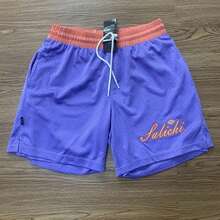 Summer American Jersey Shorts Double-Sided Mesh Basketball Shorts Men's Casual Knee Street Shorts Training Quick-Dry Half Pants - Màu Khaki - Xem 11
