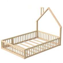 Kids Bed Frames, Headboards & Footboards - Natural + Pine + 140cm*200cm - View 8
