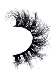 7 Pairs Cat Eye Soft Fluffy Thick 3D Faux Mink Eyelashes, Handmade Curly Mink Lashes, Natural Looking False Eyelashes, Layered Dramatic Lashes, Reusable - Black - View 3