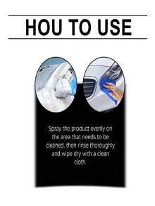 rayhong 1pc/100ml Foaming Car Wash Liquid, Rich Foam Cleaning Decontamination, Car Paint Maintenance Anti-Pollution Cleaner, Motorcycle Tire Stain Renewal Maintenance Daily Care Cleaner, Dual-Use For Exterior And Interior, Suitable For Car Paint, Rims, Windows, Emblems, Plastic Trims, Rubber Seals And Light Interior Stains - Liquid - View 6