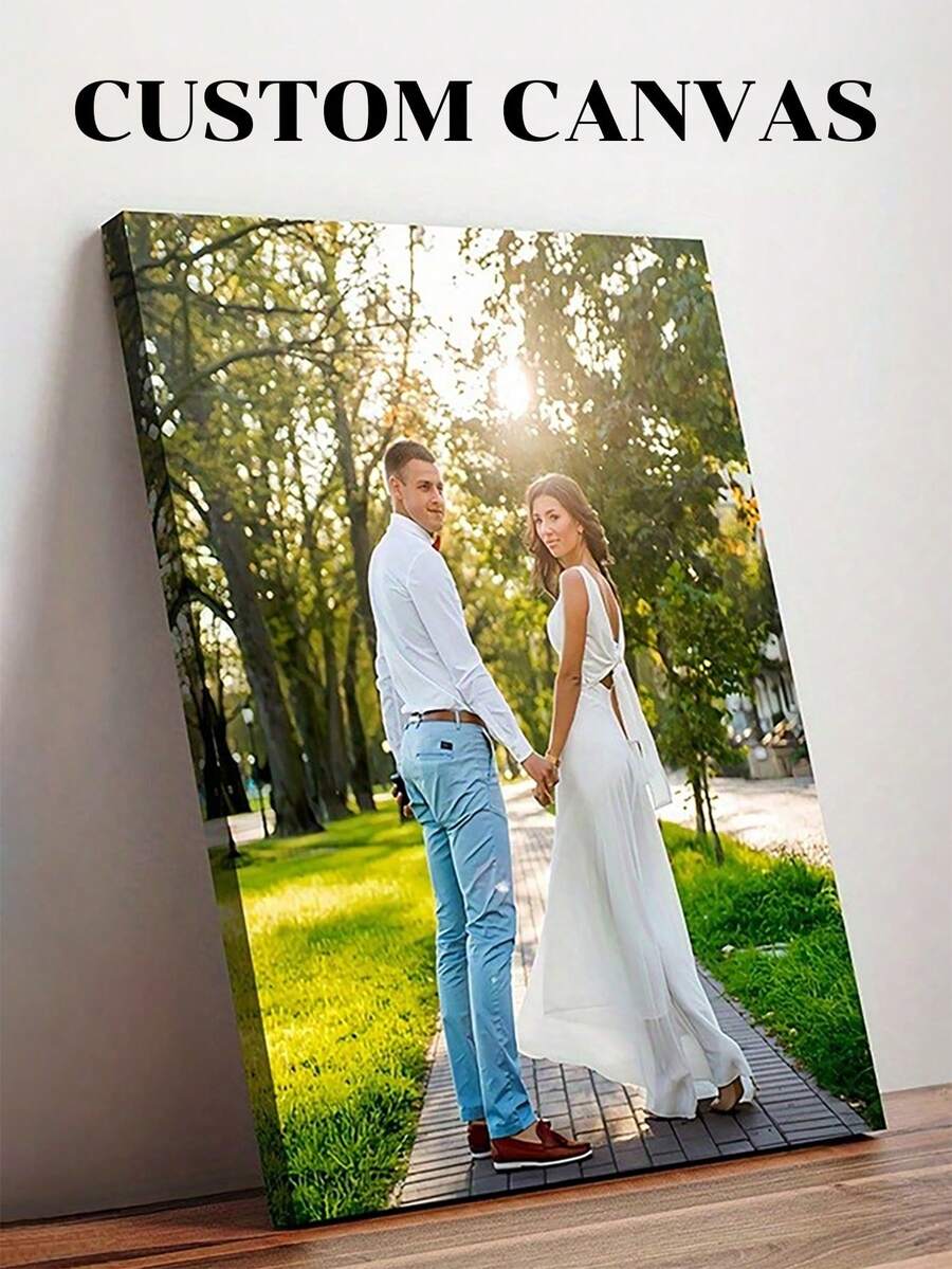客製化照片畫布海報，多尺寸可選，適合情侶、婚禮、節日回憶與居家裝飾，獨特客製化禮物