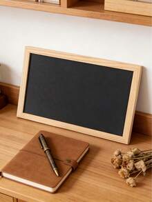 Wooden Frame Small Chalkboard, Single-Sided Wall-Mounted Blackboard, Writing Board, Message Board, Menu Board, Children's Doodle Board, Non-Magnetic - Multicolor - View 1