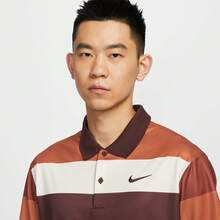 Nike 男士 AS M NK DF VICTORY+ POLO PRTPOLO 针织翻领短袖衬衫 TFZ7449-652 - 紅木色 - 查看 3