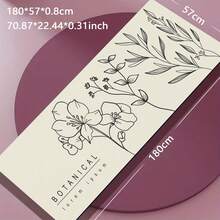 1 件 71*22 英寸瑜伽垫，多种花卉图案可选 - 防滑耐磨加宽加厚健身垫，家用及专业初学者瑜伽训练垫 - 彩色 - 查看 2