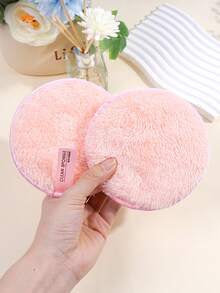 MAANGE 5pcs Soft Skin-Friendly Makeup Remover Sponges, Cleaning Tools, Portable Travel - Pink - View 5