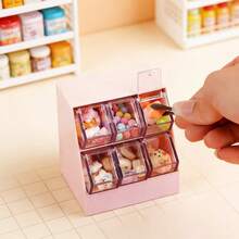 Mini Snack Storage Rack, Cute Drawer-Style Small Storage Rack, Mini Dollhouse - Multicolor - View 6