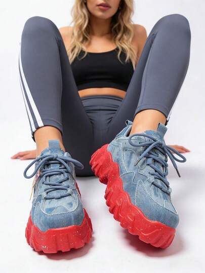 2026 New Retro Women's Shoes, Niche Design, Versatile, Platform Thick Sole, Soft Bottom, Comfortable Commute, Fashion Sneakers, Ins Style