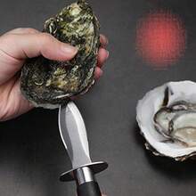 1把不锈钢牡蛎刀，专用牡蛎开壳工具，专业牡蛎剥壳刀，榴莲刀 - 查看 6